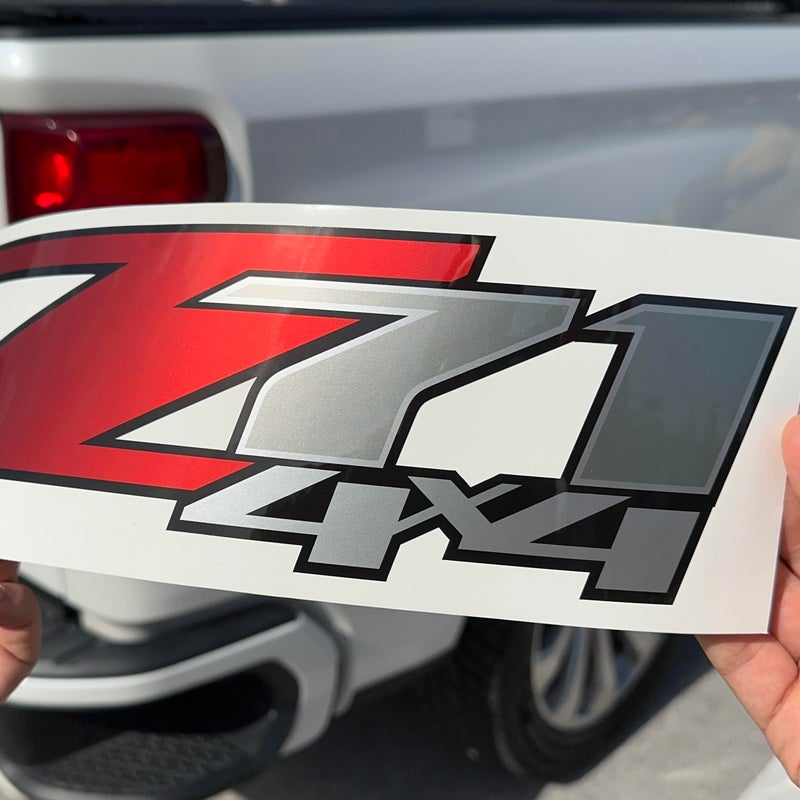 GOLD HOOK Chevy Silverado Z71 4x4 Decals Stickers (Dimensions 12.5"" x 4"") - F (2007-2013) Bed Side 1500 2500 HD (Set of 2) (Gloss (Premium Series)) - Image 5